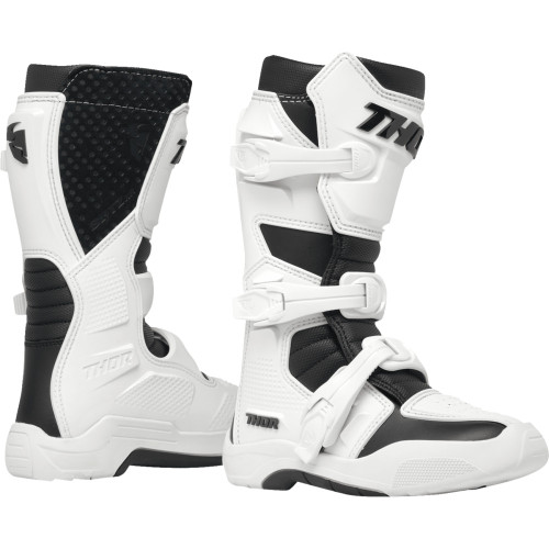 Thor Youth Blitz Xr Boots - White/Black - Size 5