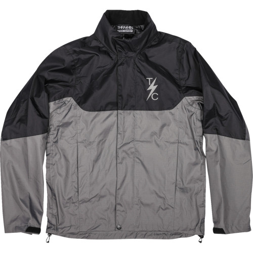 Thrashin Supply Co. Mission Wp Rain Jacket - Black/Gray - Medium Tmj-11-09 Thrashin Supply Co. Mission Wp Rain Jacket - Black/Gray - Medium Tmj-11-09