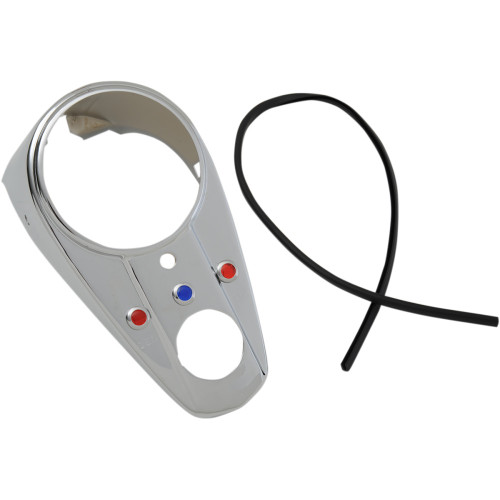 Drag Specialties Three-Light Dash Cover - Chrome