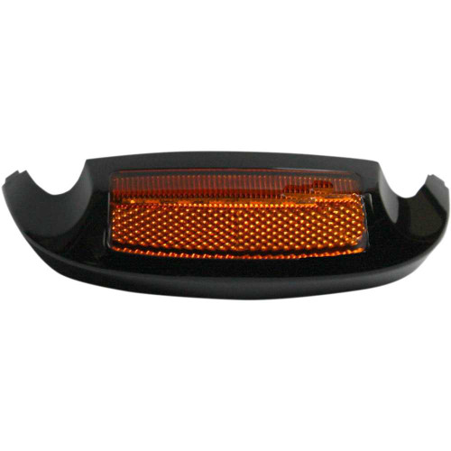 CUSTOM DYNAMICS GENFTAABLK Custom Dynamics Led Front Fender Tip - Amber Led/Amber Lens - Black Gen-Ft-Aa-Blk