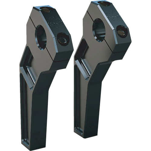 Todd'S Cycle Risers - Pullback - 1" Clamping - 6" Rise - Black Td-R12-06B