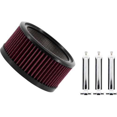 Trask Big Power Filter Kit - Chrome Tm-1020-Bpch