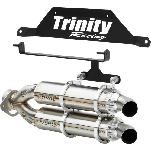 TRINITY RACING TR4182S Trinity Racing Slip-On Muffler - Stainless Steel Tr-4182S