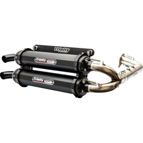 Trinity Racing Stage 5 Dual Exhaust - Cerakote Black Tr-4174D-C2 Trinity Racing Stage 5 Dual Exhaust - Cerakote Black Tr-4174D-C2