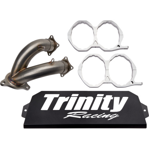 Trinity Racing Stainless Steel Slip-On Muffler Tr-4173S-Ss Trinity Racing Stainless Steel Slip-On Muffler Tr-4173S-Ss