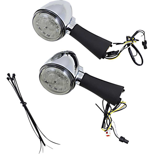 CUSTOM DYNAMICS PBSCOUTRRCS Custom Dynamics Rear Led Tun Signal Ringz - Smoke - Scout Pb-Scout-Rr-Cs