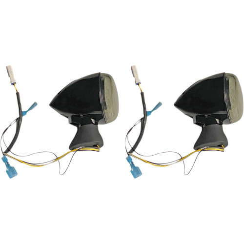 Custom Dynamics Front Led Turn Signal - Black - Scout Pb-Scout-Aw-Bs
