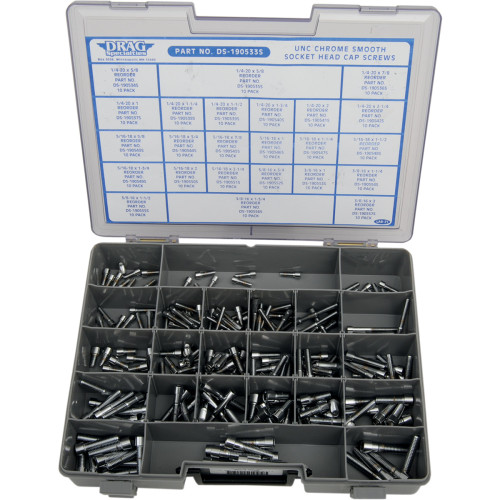 Drag Specialties Bolt - Socket-Head - Smooth - Assortment - Unc