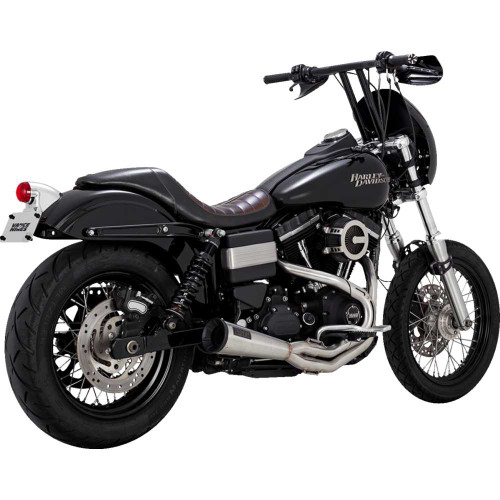 VANCE & HINES 27635 Vance & Hines 2-Into-1 Upsweep Exhaust System - Brushed 27635