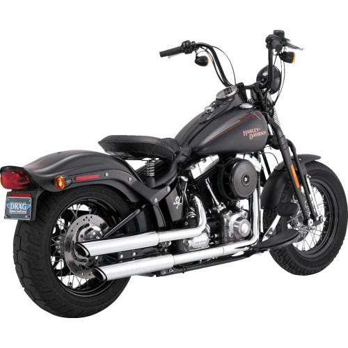 VANCE & HINES 16842 Vance & Hines 3" Twin Slash Slip-On Mufflers - Chrome 16842