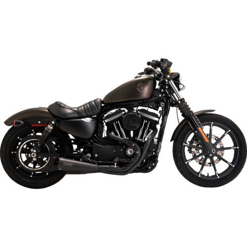VANCE & HINES 47627 Vance & Hines Upsweep 2-Into-1 Exhaust System - Stainless Steel - Black 47627