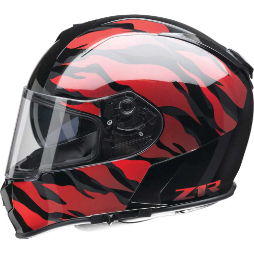 Z1R 0101-15210 Warrant Helmet - Panthera - Black/Red - 2Xl