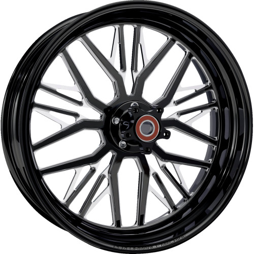 Wheel - Phatour - Front - Dual Disc/With Abs - Black/Contrast Cut Platinum - 18X5.5 1204-7814R-Nvsap-Bmp