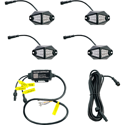 Whipitlightrods 4 Pod Rock Light 25-400 Whipitlightrods 4 Pod Rock Light 25-400