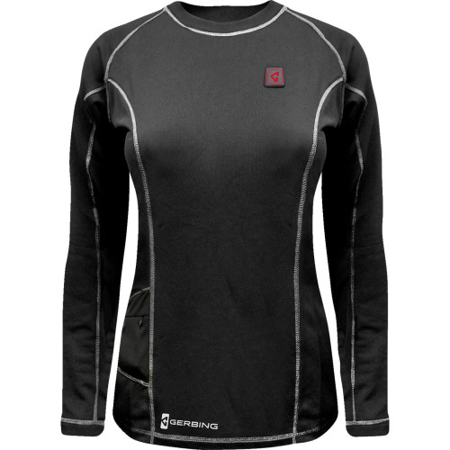 Women'S 7V Heated Base Layer Shirt - M Ger-Bls-7V-W-Blk-M