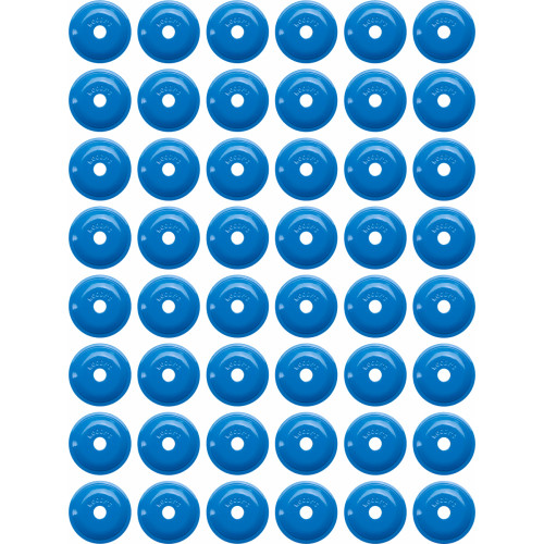 Woody'S Support Plates - Blue - Round - 48 Pack Arg-3825-48