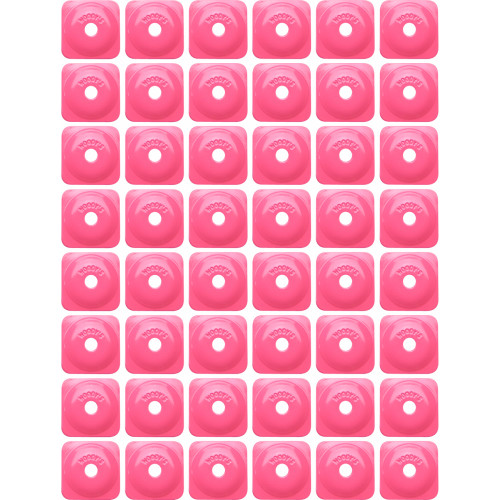 Woody'S Support Plates - Pink - Square - 48 Pack Asg-3820-48