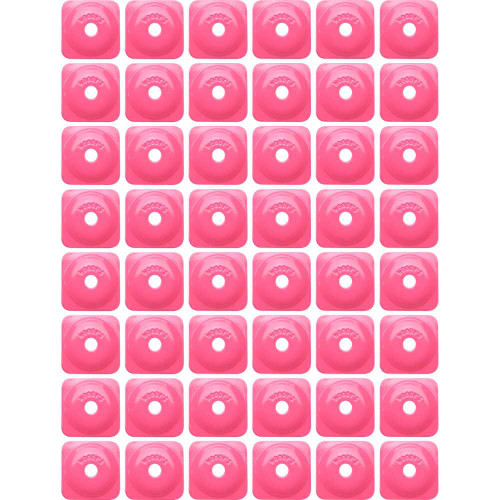 WOODY'S ASG382048 Woody'S Support Plates - Pink - Square - 48 Pack Asg-3820-48