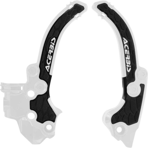 ACERBIS 2985911035 X-Grip Frame Guards - Black/White - Sx 50 2985911035