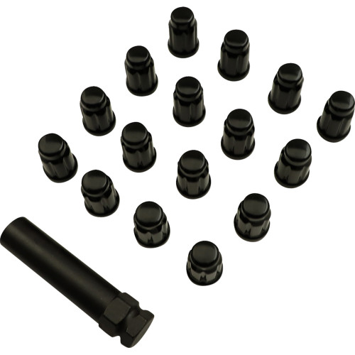 Moose Utility Lug Nut - Splined - 10 Mm - Black - 16 Pack Spmo3808Bl4