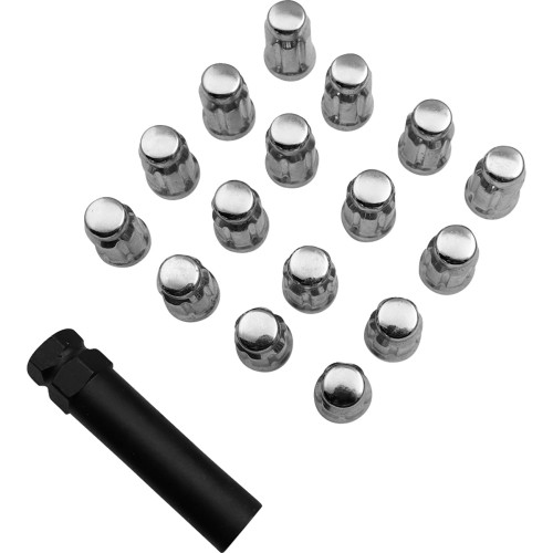 Moose Utility Lug Nut - Splined - 12 Mm X 1.50 - Chrome - 16 Pack Spmo3807L4