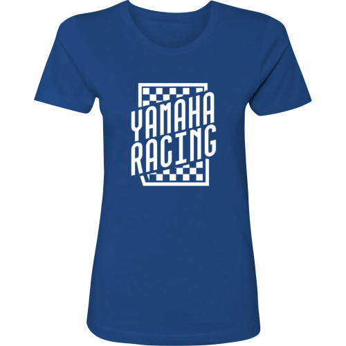 Yamaha Apparel Women'S Yamaha Racing Check T-Shirt - Blue - Large Np21S-L3112-L