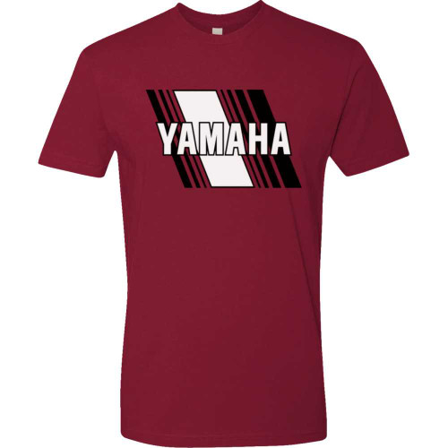 YAMAHA APPAREL NP21SM3118M Yamaha Apparel Yamaha Heritage Diagonal T-Shirt - Red - Medium Np21S-M3118-M