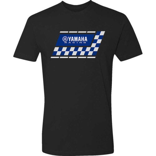 YAMAHA APPAREL NP21SM3108XL Yamaha Apparel Yamaha Racing Check T-Shirt - Black - Xl Np21S-M3108-Xl