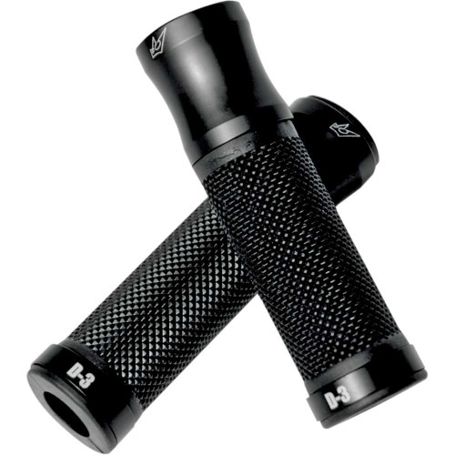 DRIVEN RACING D3BK2 Driven Racing Grips - D3 - 1" - Black/Black D3Bk2