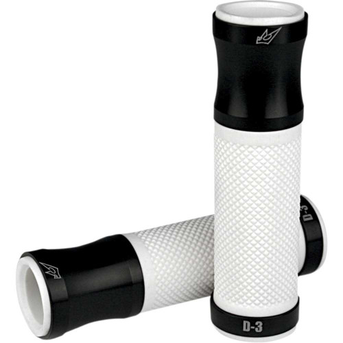 DRIVEN RACING D3BK/WT Driven Racing Grips - D3 - Black/White D3Bk/Wt