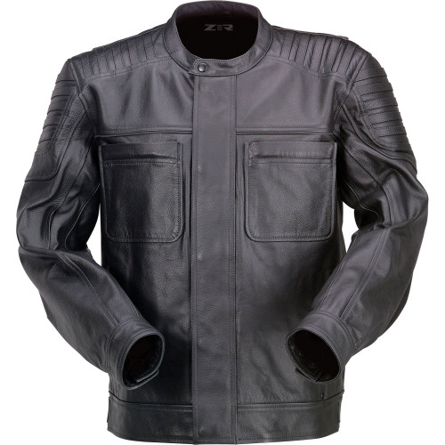 Z1R Widower Leather Jacket - Black - 3Xl