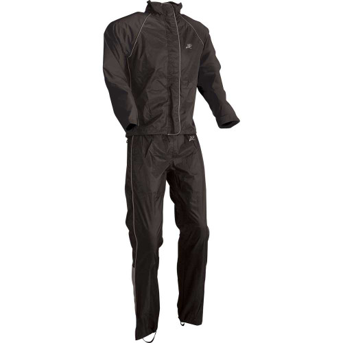 Z1R 2853-0030 Z1R Women'S 2-Piece Rainsuit - Black - Large