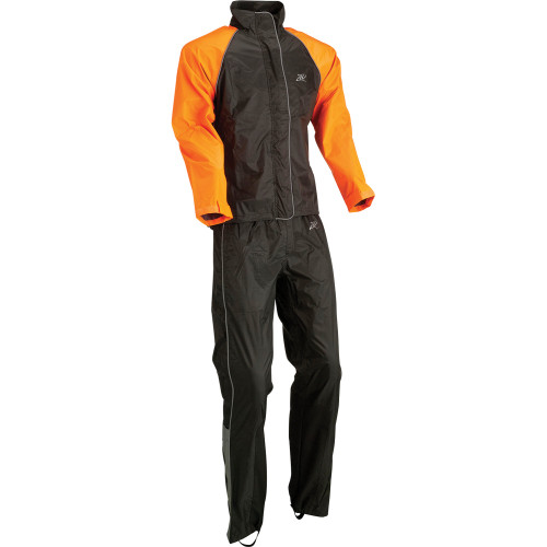 Z1R Women'S 2-Piece Rainsuit - Black/Orange - Xl