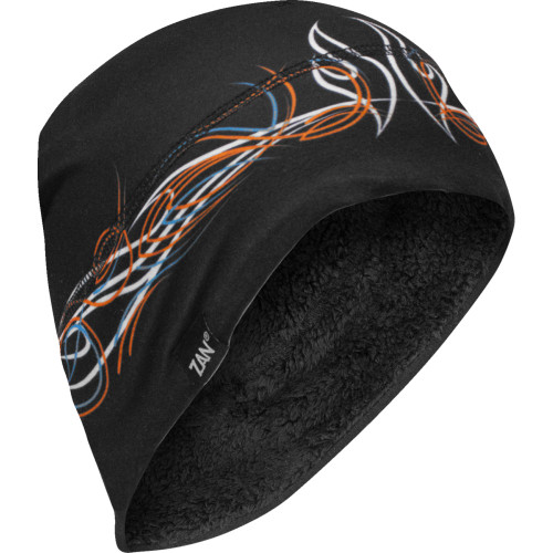 Zan Headgear Sportflex Helmet Liner - High Pile Fleece Lined - Pinstripe Flame Whlh426