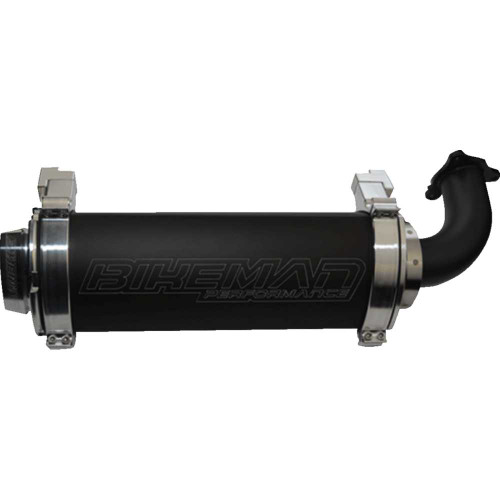 BIKEMAN PERFORMANCE 17318SB Bikeman Performance Rzr Xp Turbo Muffler - Black 17-318-Sb