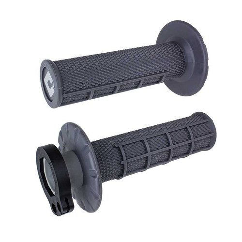 ODI H36HWH Odi Half Waffle Lock-On Grip Graphite H36Hwh