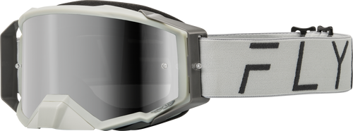 Fly Racing Zone Pro Goggle Grey W/ Grey Mirror/Smoke Lens 37-51910