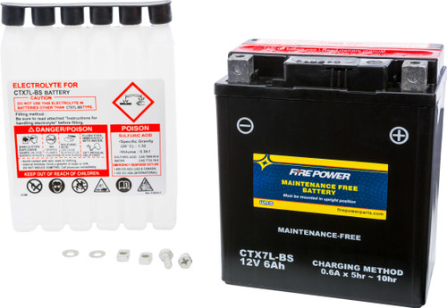 Fire Power CTX7L-BS Fire Power Battery Ctx7L-Bs Maintenance Free Ctx7L-Bs
