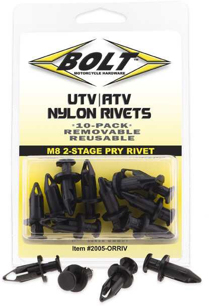 BOLT 2005-0RRIV Bolt M8 Pry Rivet Kit 10/Pk 2005-0Rriv