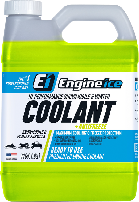 Engine Ice Hi-Performance Snowmobile/Wntr Coolant + Antifreeze 1/2 Gal 12557 1/2 Gal