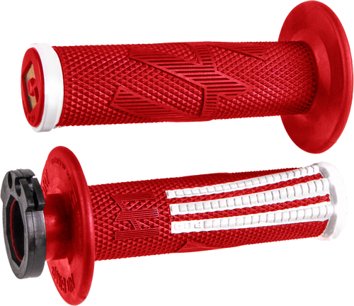 ODI H36EPRW Odi Emig2 Pro V2 Lock-On Grip Red/White H36Eprw