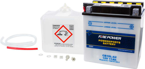 Fire Power CB10L-A2 Fire Power Battery W/Acid Cb10L-A2 12V Heavy Duty Cb10L-A2
