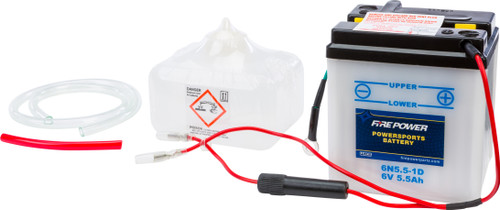 Fire Power Battery W/Acid 6N5.5-1D 6V 6N5.5-1D