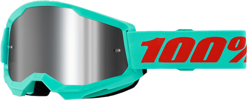 100% Strata 2 Goggle Maupiti Mirror Silver Lens 50028-00020