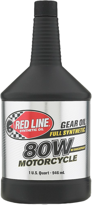 Red Line 42704 Red Line Gear Oil W/Shockproof 80W 1Qt 42704