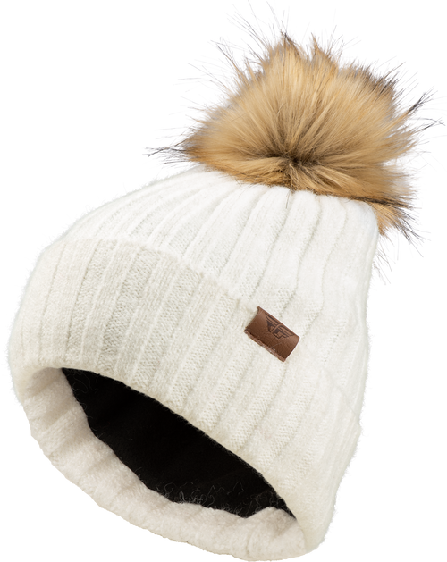Fly Racing 22-3252 BEIGE Fly Racing Fly Women'S Snow Pom Beanie Beige 22-3252 Beige