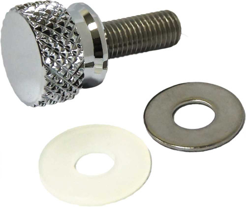 Harddrive 05-319 Harddrive Knurled Seat Knob 1/4-28 Stepped Chrome 05-319