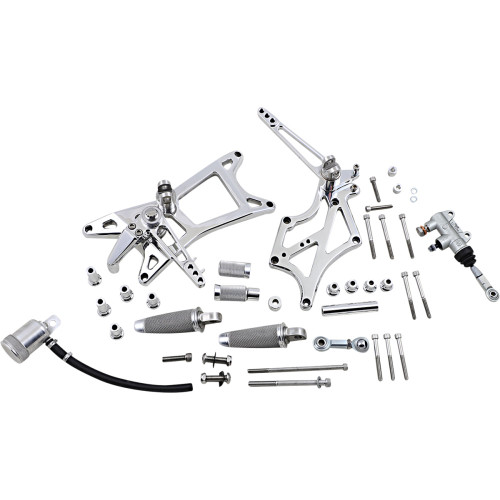 Speed Merchant Mid-Controls - With Pegs - Polished - Fl '17-'22 Sm-M8Flmidwp-P