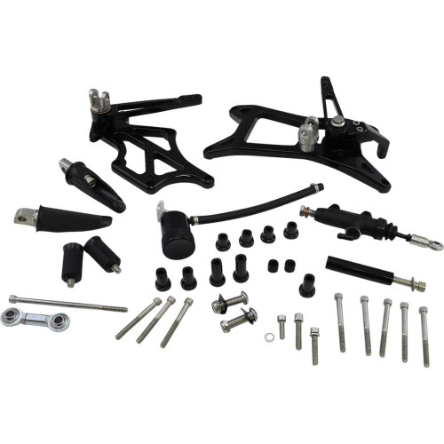 SPEED MERCHANT SMM8FLMIDWPBK Speed Merchant Mid-Controls - With Pegs - Black - Fl '17-'22 Sm-M8Flmidwp-Bk