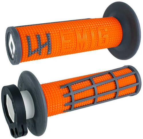 ODI H36E2OH Odi Emig 2.0 - V2 Lock-On Grip Orange/Graphite H36E2Oh